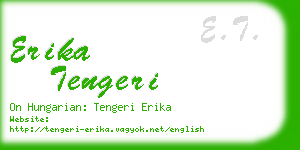 erika tengeri business card
